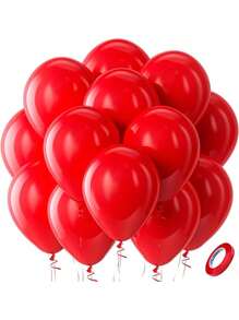 5-18 Inch Balloons In Red, Black, White, Blue, Pink, Green, Purple And Other Colors, Suitable For Birthday Party, Wedding, Anniversary, Valentine's Day, Baby Shower, Bachelorette Party And Other Celebrations And Party Decorations, Photo Props - Multicolor - View 176