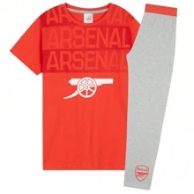 Arsenal F.C. Pyjama Set Nightwear PJ Comfy Loungewear 5-14 Years Football Gift - Multicolor - View 3