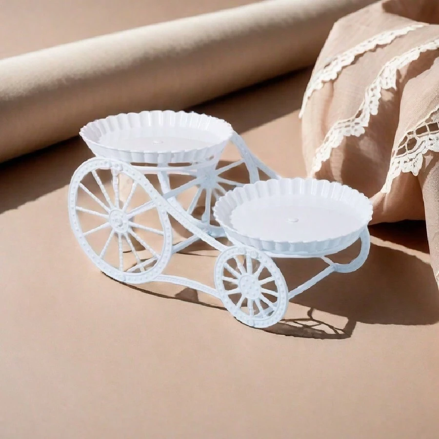 1 pieza Plato de frutas/aperitivos Soporte para exhibición de mesa de postres para fiesta de cumpleaños, mesa de café en la sala de estar, bandeja de frutas secas y caramelos para el hogar