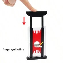 Magician's Chopping Finger Toy Prop, Finger Knife Magic Trick Toy,Prank For Friends Party Shows, Transparent Severed Finger Horror Prop For Theatrical Performance