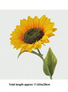 7pcs, Realistic Sunflower Flower For DIY Crafts And Home Decor - Blooming Indoor/Outdoor Faux Flower For Bridal Bouquet And Table Decor.