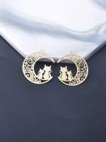 10pcs Brass Filigree Feather Leaf Charms Golden HAESH SHELI Pendant Round Connector Diy Jewelry Findings