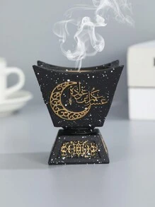 1pc Elegant 3D Geometric Resin Incense Burner, Suitable For Home Decor, Office, Festivals, Yoga Studios, Etc. Can Be Used As Holiday Gifts, Diwali Decor, Eid Decor And More. - Multicolor - View 1