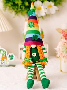 1 件圣帕特里克节饰品绿叶节鲁道夫饰品彩虹节日饰品家居办公室礼品饰品装饰 - 彩色 - 查看 13