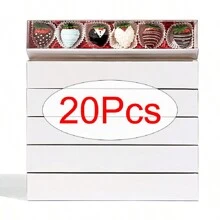 10/20/50 Pcs 12* 2.2 * 2Inch Elegant Clear Bakery Boxes Chocolate Boxes Truffle Boxes White With Full Window Drawer Boxes Pretzel Boxes Wedding Favors Party Boxes - 30*5.7*5cm/12*2.2*2inch - View 12
