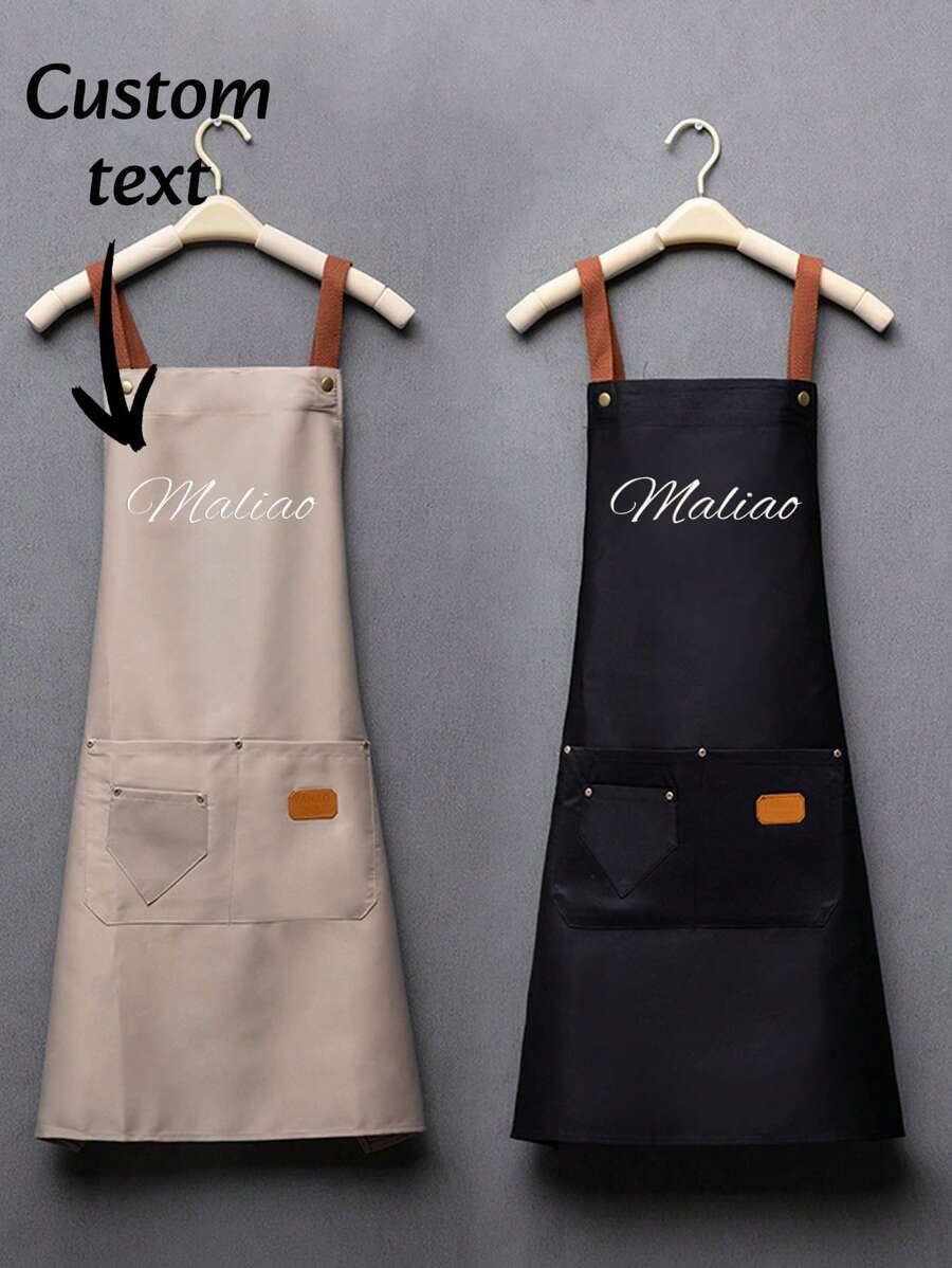 1 Buah Celemek Bordir Nama Kustom, Celemek Masak, Celemek Lucu, Celemek Personalisasi, Celemek dengan Nama, Hadiah untuk Ibu, Celemek untuk Dapur, Rumah, Celemek Wanita, Hadiah untuk Ayah, Tekstil Rumah, Bernapas, Lembut, Estetika Pakaian Kerja, Hadiah Unik, Hadiah Ulang Tahun - MultiWarna - View 1