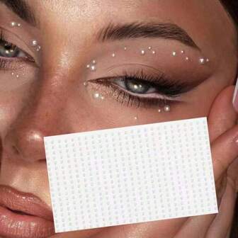 2mm Pearl Face Jewels, Hair Jewels, Eyebrow Jewels, Diamond Stickers