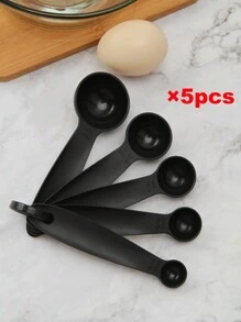 Kitchen Baking Tools 5pcs/10pcs Set, Measurement Cups And Spoon Combination, Stackable Measuring Spoons, Marked Measuring Cups, Small Cooking And Baking Utensils - Black - View 16