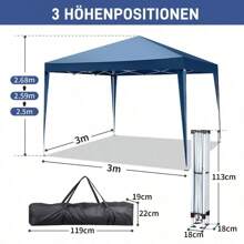 10'x 10' Pop UP Canopy Party Tent Gazebo Outdoor Foldable Wedding Canopy Awning