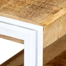 Solid Wood TV Cabinet 150cm Modern Design Storage Unit For Living Room Natural Finish - Brown - View 4