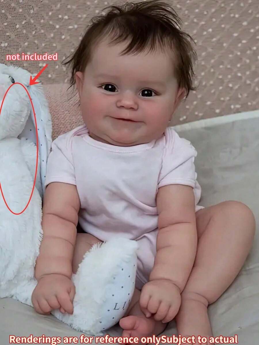 Poupées bebe Reborn, 50CM, dessin de cheveux à la main, peinture