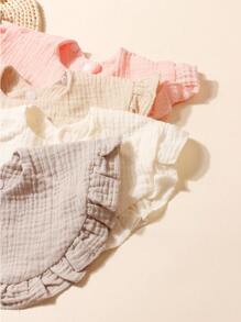 4pcs/Pack Soft Candy-Colored Baby Bibs, Suitable For Daily Use - Multicolor - View 4