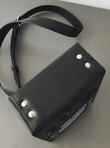 peach tree Casual Pu Leather Crossbody Bag, Game Console Shoulder Bag, Lightweight Sling Chest Bag For Men, Fashion Simple Solid Color Messenger Bag, Outdoor Sports Waist Pack, Gift For Dad/Halloween/Christmas Vintage Sling Bag Sling Bag For Men Mini Bag Small Bag Purse Sling Bag Side Bags For Men New Life Items For Students Men Essentials Anime School Supplies - Nhiều màu - Xem 4