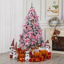 Our 6ft/7ft Tall Tree Set Features Fine Workmanship To Mimic The Look Of A Natural Evergreen Tree. These Anti-Crushing And Anti-Fading Needles Ensure Durability And Longevity. The Sturdy Metal Base Provides Stability, Prevents Breakage, And Ensures Your Tree Stays Standing. Assembly Is Quick And Easy.