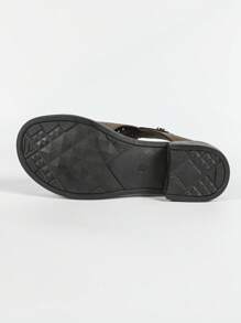 Plus Size Women's New Fashion Hollow Perforated Thick Sole Ankle Boots With Zipper In White, Brown, Black, Dark Green, Light Blue, Open Toe And Short Boots - Mocha Brown - View 10