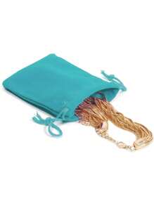 20pcs Summer Velvet Gift Drawstring Pouch Bags, Reusable Valentines Gift Bags, Valentines Gift Bags, Party Gifts Bags, Party Favor Bags, Flowers, Wedding, Valentines Ornaments, Box, Festival Decor, Perfect For Valentines Treat Gifts, Wedding Favors, Party Favors, Small Gifts, Valentine's Day, Mother's Days(Blue) - 湖藍色 - 查看 5