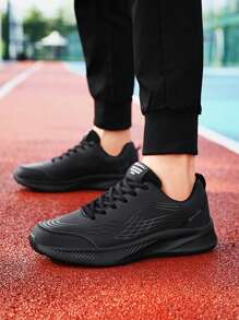Men's Low-Top Lace-Up Casual Sneakers, Fashionable, Versatile, Suitable For All Seasons, Running & Sports Activities
