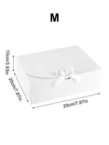 10件装,一体式翻盖礼盒,含蝴蝶结丝带,大号10.6X8X3.2英寸礼盒 - 牛皮纸盒,适用于婚礼、结婚纪念日、纪念礼品盒、礼品包装、生日、情人节、圣诞节感恩节、派对和母亲节。(烘焙包装盒、糖果包装盒)情人节 - 彩色 - 查看 21