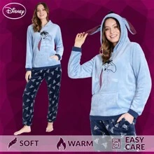 Disney Pyjama Fluffy Fleece Stitch Minnie Gift - Blue - View 4