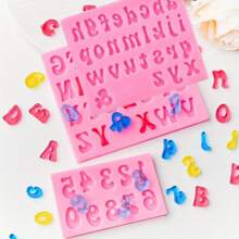 3pcs/Set Letter Mold Silicone Strawberry Chocolate Gummy Mold, Kitchen Handmade Candy Jelly Pudding Mold For DIY Gummy Cake Decoration Chocolate Baking Tools - Khuôn 3PCS - Xem 2