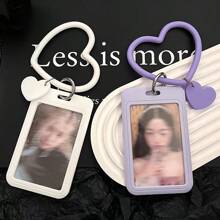 Portacard e portachiavi - Portafoto impermeabile per card - Portachiavi con foto di idol K-pop, porta photocard, regalo per studenti