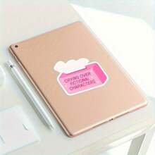 3 Zoll Vinyl Aufkleber "Weinen über fiktionale Charaktere", Buch-Aufkleber, Kindle Aufkleber, Geschenk für Buchliebhaber, Bücher-Merchandise, Schmöker-Leser, Lese-Liebhaber, E-Book-Reader, verspieltes Buch-Design, süß und künstlerisch, perfekt für Laptops, Wasserflaschen, Handyhüllen, Notizbücher und mehr, wasserfest und langanhaltend, einfach anzubringen, hochwertige Hochglanz-Oberfläche, UV-geschützt, kratzfest, ideal zur Personalisierung und als Geschenk