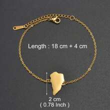 1pc 18CM + 4CM Spain Tenerife Lanzarote Palma Gomera Fuerteventura Map Bracelets For Women Girls Jewelry Bangle - Multicolor - View 5