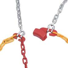 High Performance 9mm Snow Chains For Car Tyres Set Of 2 Durable Anti Slip Winter Traction Aids Easy Installation All Weather Grip - Silver - View 3