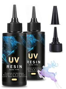 1pc/2pcs/12pcs/ Kits UV Resin Glue For DIY Jewelry, Epoxy Resin And UV Lamp High Transparency Fast Drying High Hardness