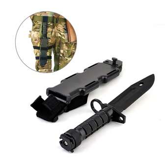 M9 Model Rubber Knife CS Game Training Outdoor Multi Tool Plastic Bayonet Fan Collect Gift Toy