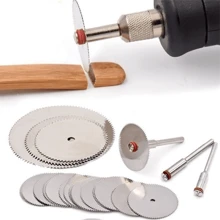 11pcs Mini Circular Saw Blades Set, Stainless Steel/Wood/Plastic Cutting Discs, Rotary Tool Accessories, Power Tool Parts,Tool Accessories