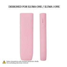 适用于 IQOS ILUMA ONE/ILUMA I ONE 的硅胶保护套，360° 全方位保护，马卡龙色硅胶材质，斜纹纹理，亲肤防滑，防摔，男女通用，吸烟者的理想配件，适合作为各种节日礼物。