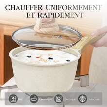 GiPP GiPP Lot de 10 casseroles et poêles à induction, en granit avec revêtement anti-adhésif (poêles de 20/24/28 cm, casseroles de 16/24 cm, avec spatule et cuillère), pour tous types de cuisinières