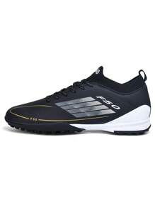 1 Pair High Top Football/Soccer Shoes, Suitable For Men, Women, Students, Teens, Outdoor Team Sports, Competitive Sports, Non-Slip, Durable, Detachable Cleats For Artificial Turf, Natural Grass, Indoor Courts, Leather, Lightweight, High Performance, Anti-Slip Design, Professional Soccer Cleats