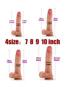 SAMEYO Dildos grandes de silicona realista de 10 pulgadas para juego manos libres de mujer, gran pene falso y realista con ventosa suave y bolas para juego anal y del punto G vaginal en hombres y mujeres, gran dildo de fantasía de monstruo de caballo, masivo dildo anal con venas en el eje y bolas firmes, juguete sexual para adultos para parejas hombre y mujer, estimulación anal del punto G con juguetes sexuales para adultos para mujeres y parejas, juguetes sexuales juguetes de sexuales