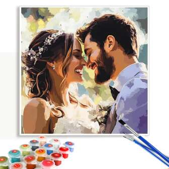  HuaCan 1 st foto anpassad målning efter siffror hantverksmaterial vuxna personlig målning efter siffror kit oramad akryl 24 färger unik present till honom hennes pojkvän flickvän vänner för årsdagar för alla hjärtans dag för bröllop för vardagsrum sovrum, multifunktionell, dekorativ, återanvändbar, utsökt, snygg, högkvalitativ, färgglad, unik, kontorsinredning