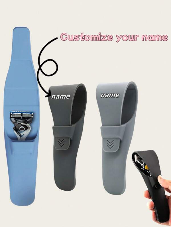 1 pezzo Custodia in silicone personalizzata per rasoio, custodia protettiva in gomma per rasoio da viaggio, per la conservazione e il trasporto del rasoio