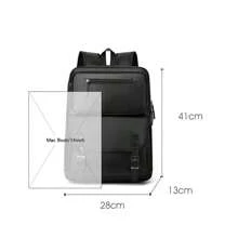Mochila Multifuncional de Couro de 16 Polegadas, Mochila de Luxo Masculina de Alta Qualidade, Mochila de Viagem em Couro PU com Grande Capacidade, Mochila Escolar para Adolescentes Meninos, Mochila Esportiva Vintage e Engraçada, Necessidades de Viagem, Bolsa Retrô, Bolsa Essencial de Praia, Mala de Laptop Vintage