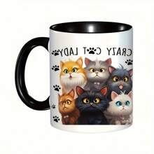 1pc Large Capacity Ceramic Mug, Daily Coffee/Tea Cup, Office Water Cup, Summer Iced Soda/Juice Cup Back To School