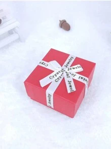 1 hộp đựng trang sức mới 7*7cm, tiện lợi để đựng trang sức, vòng cổ, vòng tay, hoa tai, hộp đựng nhẫn, hộp quà tặng, 2 màu có sẵn, tinh tế và di động, phong cách lãng mạn, thích hợp làm quà tặng ngày lễ tình nhân - Đỏ - Xem 6