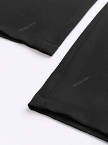 Solid Color Pocket Minimalist Loose Casual Pants, Daily Wear