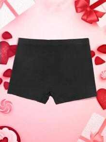 Personalized Christmas Gift For Men, Black Sexy Breathable Funny Underwear With White Letter Pencil Print, Customizable Name, Great Gift For Boyfriend Or Husband