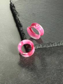 2-4 件装硅胶耳塞柔性耳道塞拉伸器扩张器双喇叭肉耳穿刺饰品男女皆宜