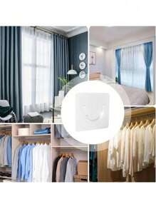 6pcs Transparent Shower Curtain Rod Bracket, Punch-Free Bathroom Curtain Rod Bracket, Curtain Rod Fixing Hook, Door Curtain Rod Bracket Accessories, Bathroom Shower Small Accessories, Shower Curtain Rod Self-Adhesive Hook Bracket,Versatile Key Holder,Towel Bar Clip, Buckle, Kitchen Rack Buckle, Door Hook Home Bathroom Decor Bathroom Organizer Fall Decor Back To School