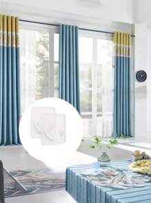 6pcs Transparent Shower Curtain Rod Bracket, Punch-Free Bathroom Curtain Rod Bracket, Curtain Rod Fixing Hook, Door Curtain Rod Bracket Accessories, Bathroom Shower Small Accessories, Shower Curtain Rod Self-Adhesive Hook Bracket,Versatile Key Holder,Towel Bar Clip, Buckle, Kitchen Rack Buckle, Door Hook Home Bathroom Decor Bathroom Organizer Fall Decor Back To School
