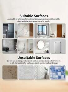 6pcs Transparent Shower Curtain Rod Bracket, Punch-Free Bathroom Curtain Rod Bracket, Curtain Rod Fixing Hook, Door Curtain Rod Bracket Accessories, Bathroom Shower Small Accessories, Shower Curtain Rod Self-Adhesive Hook Bracket,Versatile Key Holder,Towel Bar Clip, Buckle, Kitchen Rack Buckle, Door Hook Home Bathroom Decor Bathroom Organizer Fall Decor Back To School