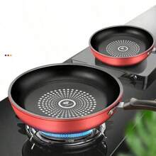Frigideira antiaderente de 24 cm, dupla face (com/sem tampa), adequada para fritar, cozinhar e fazer panquecas, compatível com fogão de indução e fogão a gás