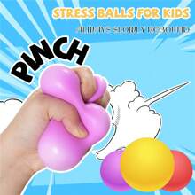 Langsam ansteigender Stresslinderungsball, Sensorball mit mittlerem Widerstand, zur Angstlinderung, weiches Ball-Handtherapiegerät für Erwachsene, dehnbares Zappelspielzeug für Schüler im Klassenzimmer, Geburtstagsgeschenk, Halloween Präsent, Weihnachtsstrumpffüller, Osterkorbfüllung