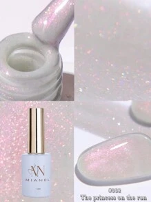 MIANEL 12 ML Serie rosa, blu, bianca e verde con smalto gel glitterato, nuova collezione 2025 Yun Brocade Diamond Gel Polish, colori più venduti in estate e primavera, adatti per unghie rosa, verdi, bianche, richiedono lampada UV per asciugatura, adatto per arte di unghie in salone e fai-da-te