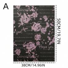3 件装牛皮纸花束包装花艺纸手工花店 DIY 包装纸 - 彩色 - 查看 11